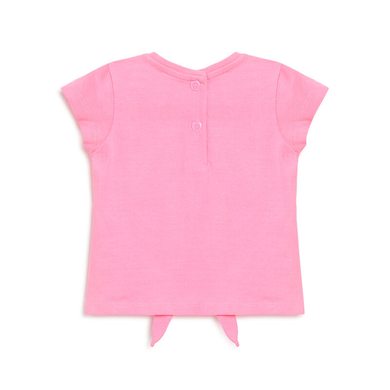 Girls Medium Pink Printed Short Sleeve T-shirt image number 1